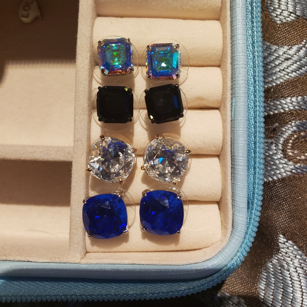 Origami Owl Swarovski crystal earring lot